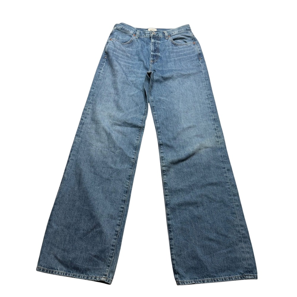 CITIZENS OF HUMANITY Annina Wide Leg Blue Trouser Jeans Women's Size 27 FLAWED